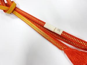 未使用品　正絹　手組帯締め